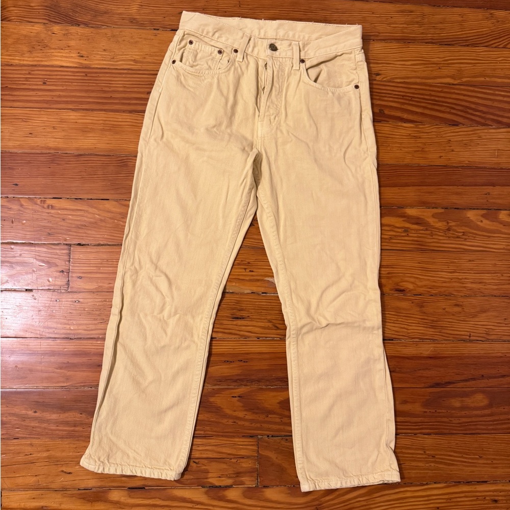 B SIDES Women's Straight-Leg Jeans in Cream